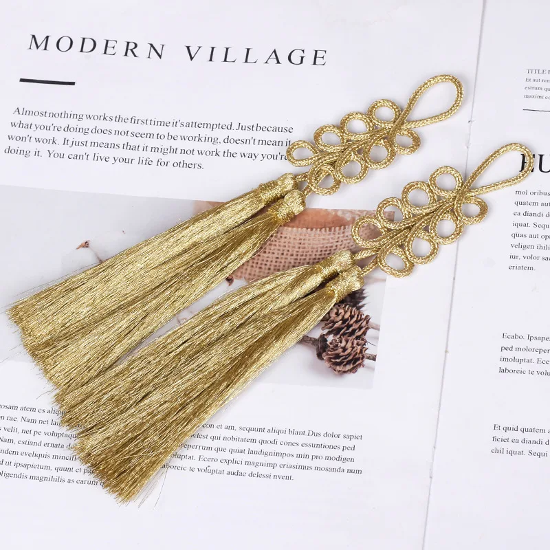 1Pcs Chinese Knot Buttons,Gold Wire Buttons,Dresses,Dance Clothes,Decorative Buckles