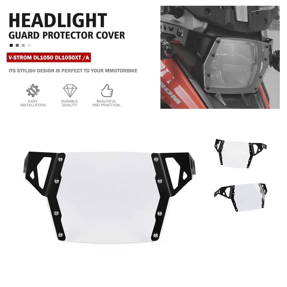 

FOR SUZUKI V-STROM DL1050 1050XT DL1050A Motorcycle Accessories Headlamp Headlight Shield Cover Lens Guard Protector