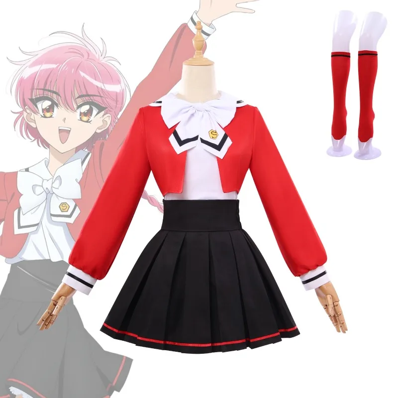 Magic Knight Rayearth Hikaru Fuu Cosplay Costume Full Set Magic Knight Outfit Cape Sword For Women Halloween