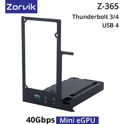 USB4 Thunderbolt3/4 Mini eGPU Enclosure for Laptop External GPU Dock with PD 85W 40Gbps Compatible with NVIDIA/AMD GPU