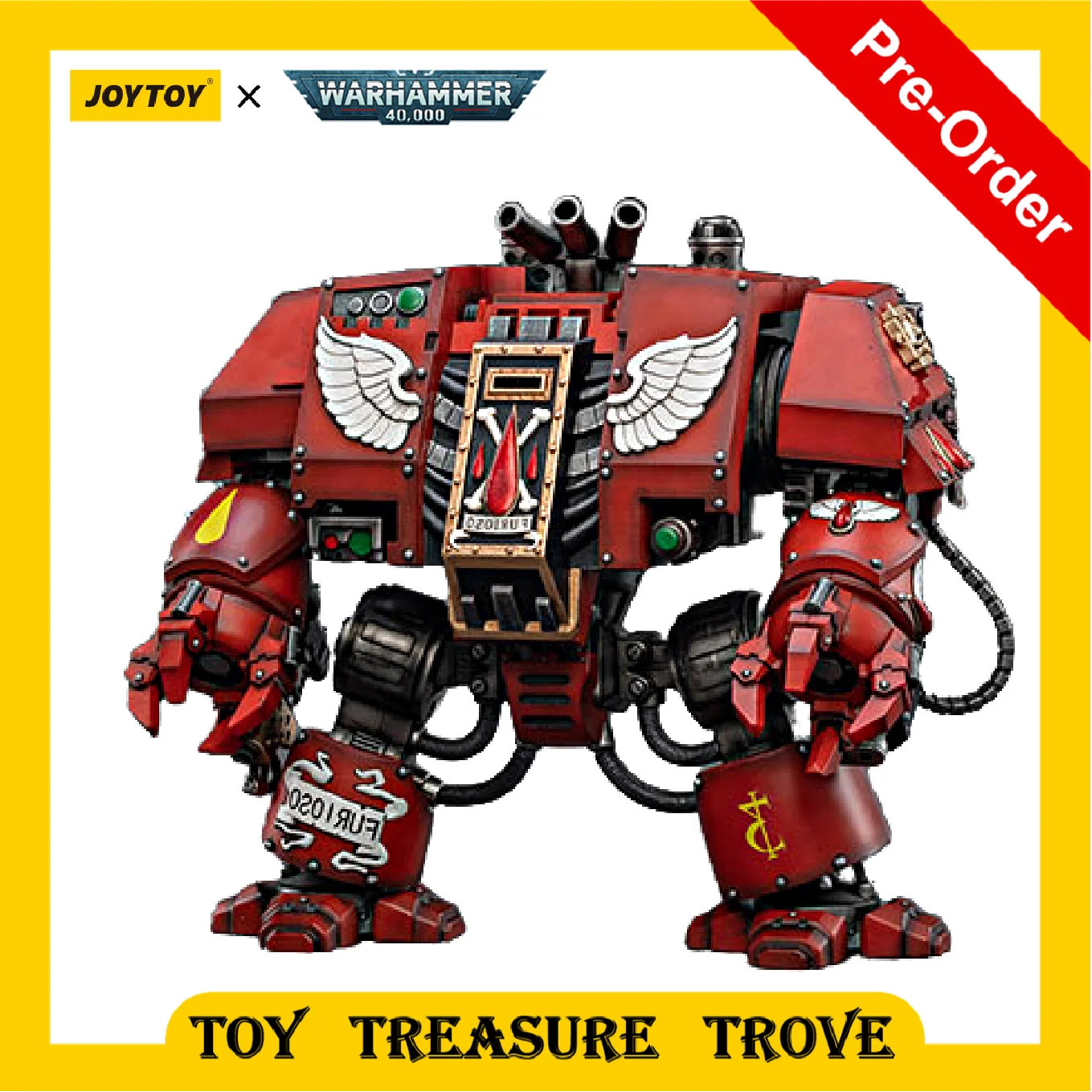 [PRE ORDER]1/18 JOYTOY Warhammer 40k Action Figure Mecha Blood Angels Furioso Dreadnought Brother Samel  Model Toy