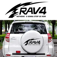 Pegatina de coche todoterreno para llanta de repuesto Rav4, calcomanía creativa para coche deportivo de carreras, decoración, manija de puerta, accesorios de vinilo para coche