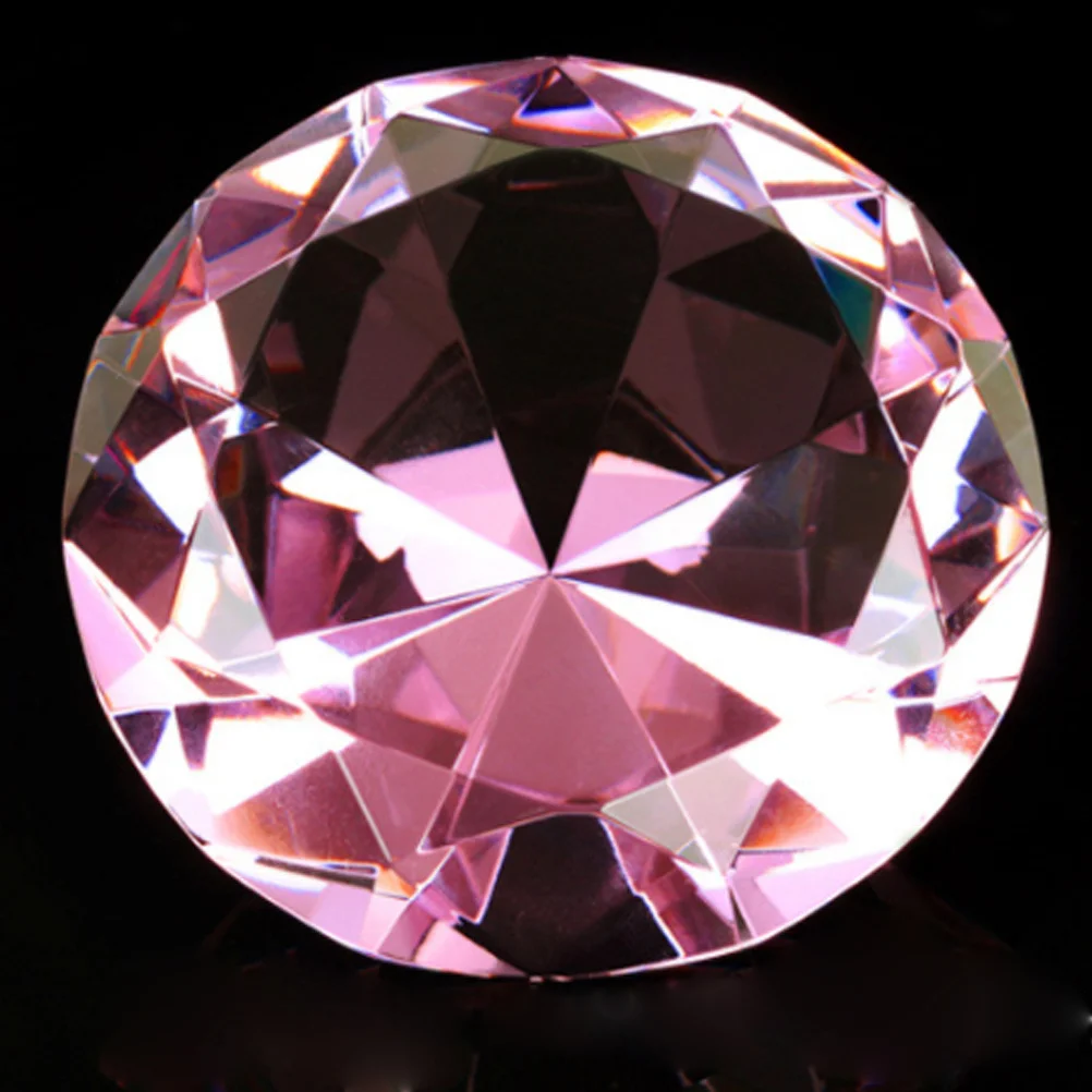 

60Mm Decorative Diamond Ornament Artificial Crystal Faux Diamonds for Wedding Home Party Bridal Shower Decor Romantic Atmosphere