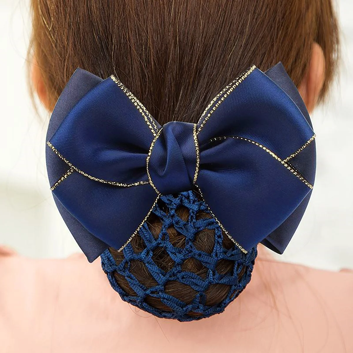 2 Pcs Hair Ring Work Accessories for Girls Black Scrunchies Women Wedding Snood Net