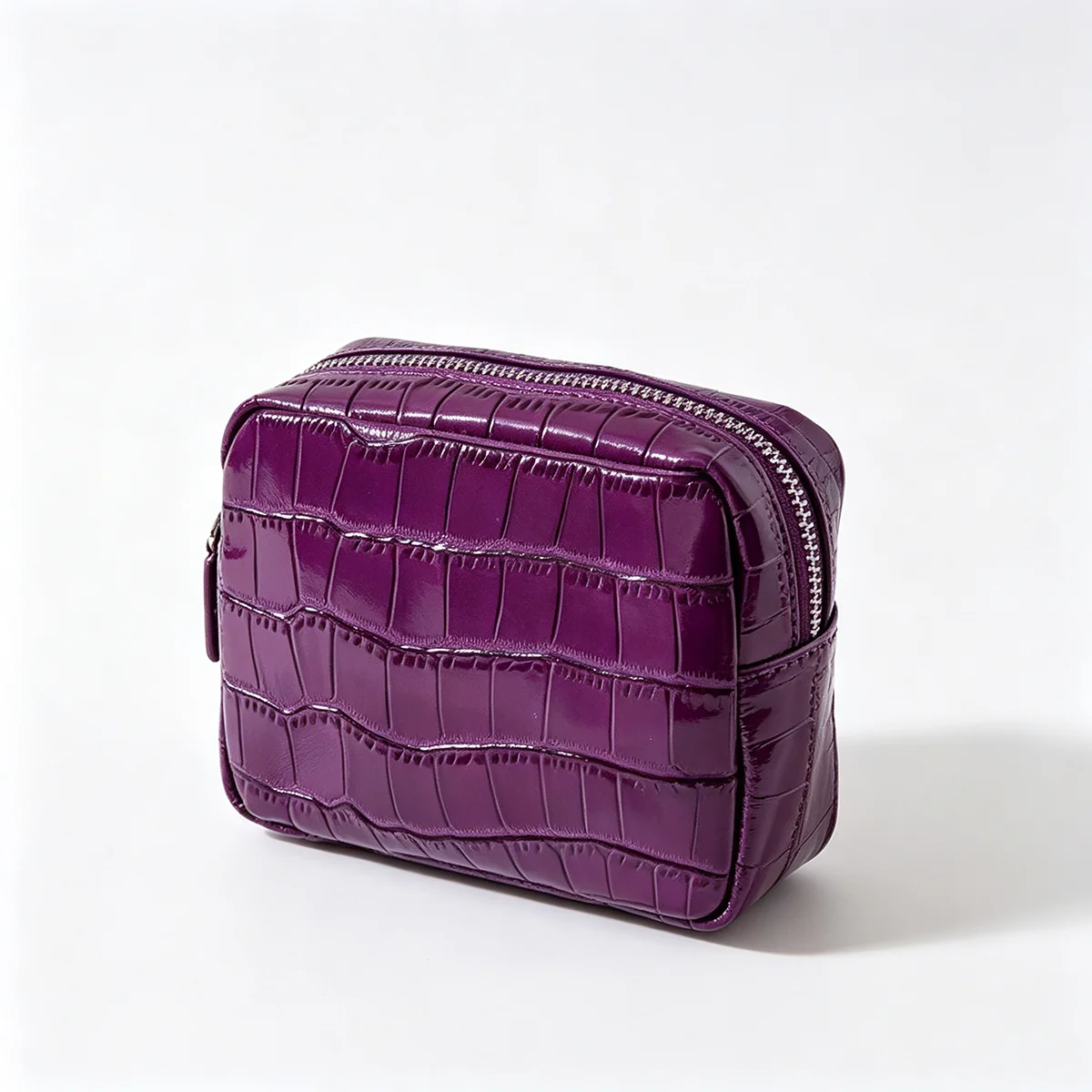Echtes Leder mit Krokodilprägung Damen-Münzbörse Lippenstifthalter Kopfhörer-Schlüssel-Organizer Clutch Ausweiskartenetui Kosmetiktasche – Detail 11
