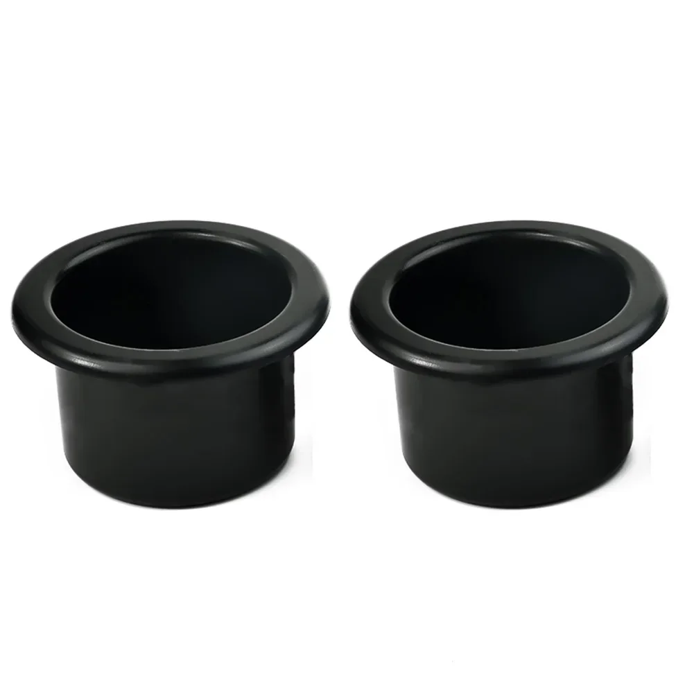 Automotive Practical Useful Car Cup Holder Water Recessed 2pcs Black Parts Plastic RV Trailer Interior Replacement