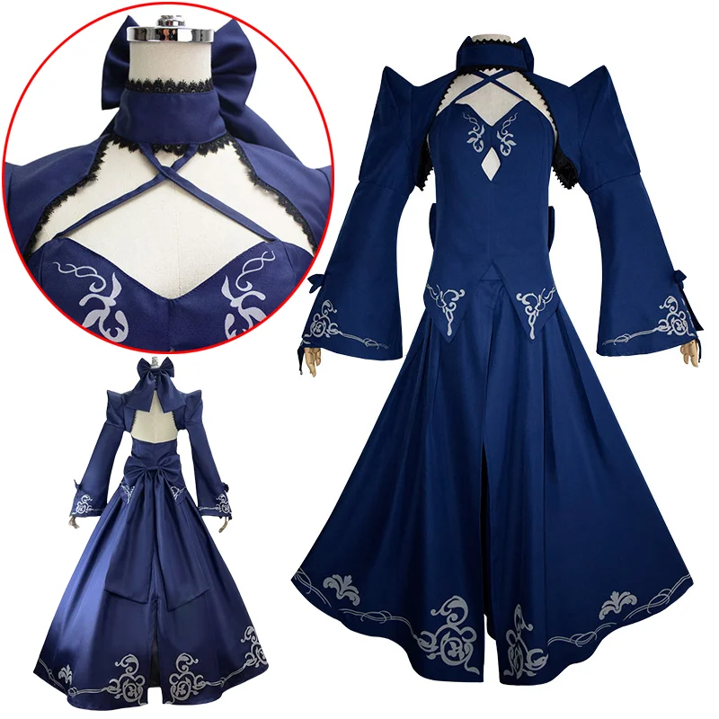 

Fate Pendragon Cosplay Adult Black Dress Costume Props Anime Characters Ladies Exhibition Party Cosplay Costume Birthday Gift