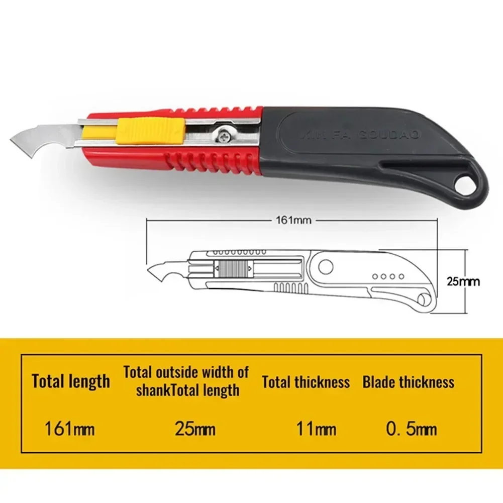 New Hook Knife. PVC Acrylic Board Manual Envelope Cutter Paper Mini-Knife Box Opener Cutting Tool With 10PC Replacement Blades