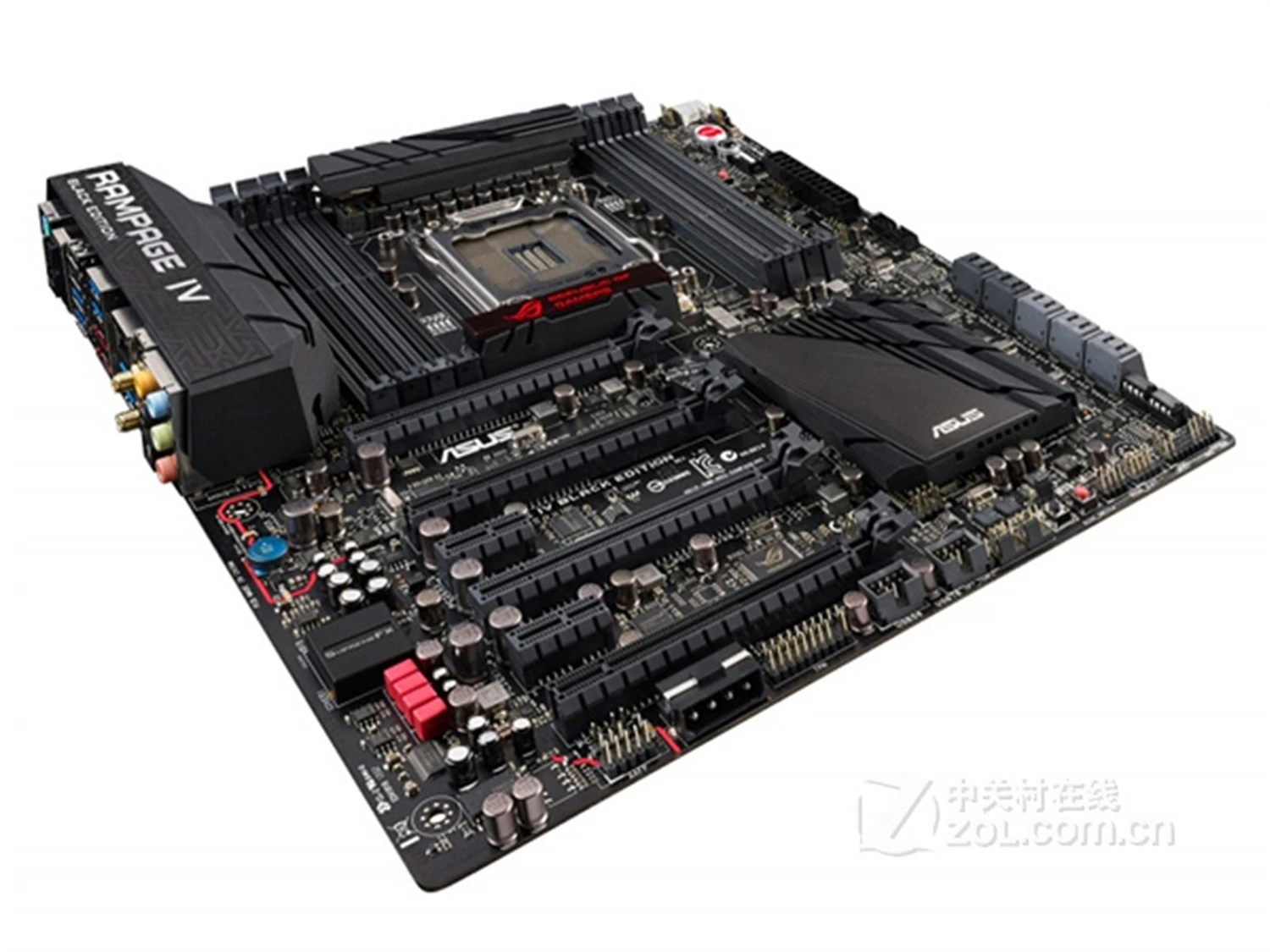 Imagem -04 - Placa-mãe Asus Rampage iv Chipconjunto Intel X79 Soquete Lga 2011 Suporta Processador 22nm Ddr3 64gb Pci-e 3.0 Black Edition