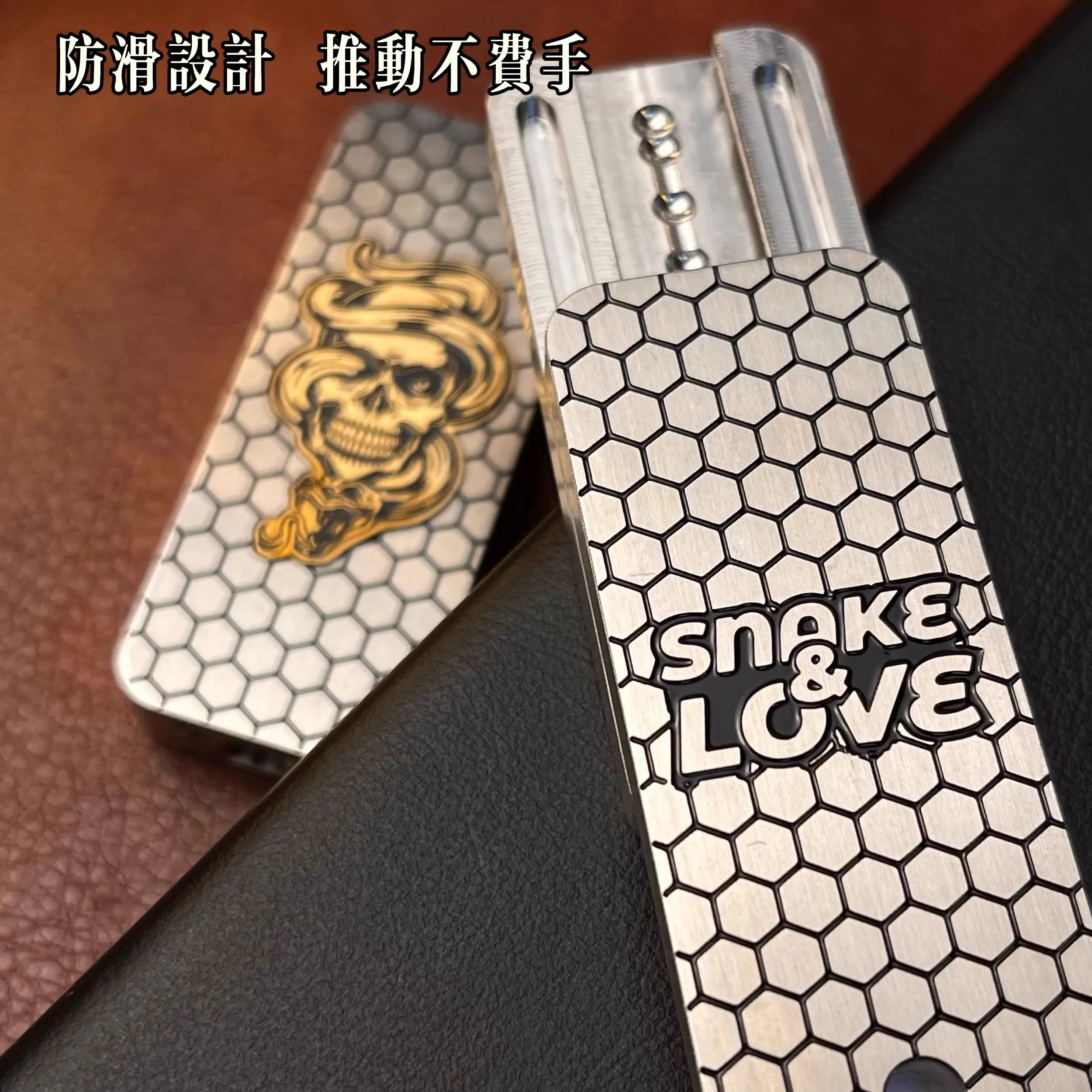 Snake Push Mechanical Slider Fidget Spinner - Premium EDC Stress Relief Toy for Anxiety & Boredom Relief