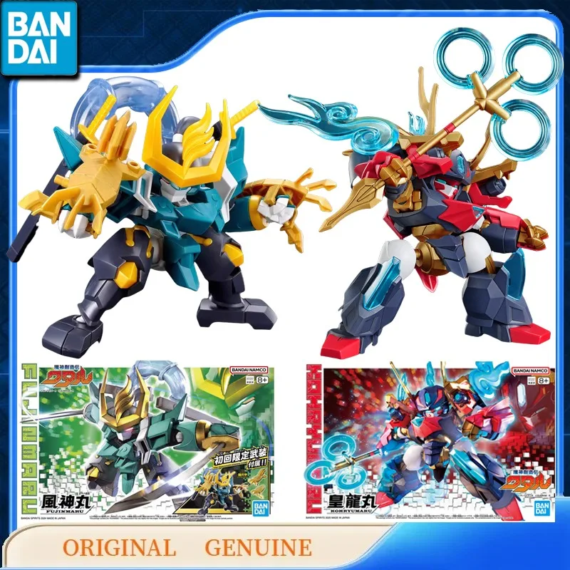 Bandai Origina L GUNDAM ชินโซuden Wataru RYUJINMARU KIRINMARU FUJINMARU อะนิเมะ Acchion Figures ของขวัญประกอบชุด Ornaments