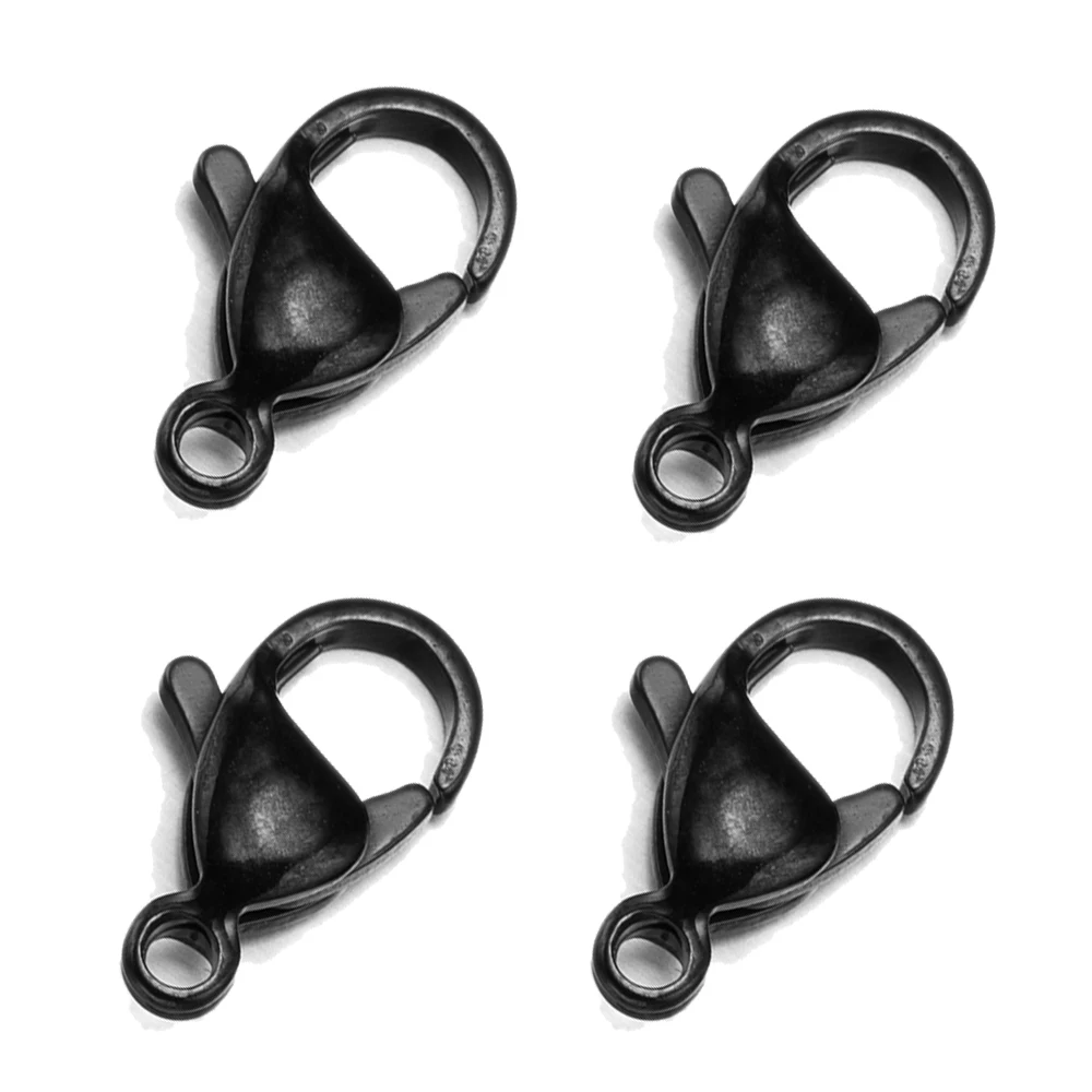 UNICRAFTALE 200 Pcs Fermoirs à Homard Acier Inoxydable 10mm - Attaches Colliers Et Bracelets