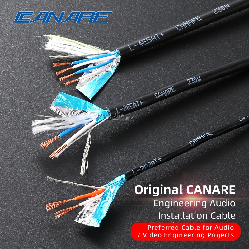 CANARE 2 4 Core Audio Signal Cable L-2B2AT+, L-2E5AT+, L-4E5AT+ Microphone XLR 6.35 3.5mm Connect Line Rack Wire Earphone Repair