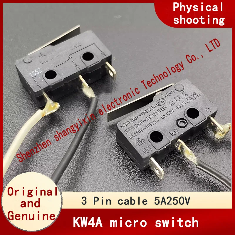 

original KW4A microswitch with line 3 pin 5A250V tap travel limit detection reset power button