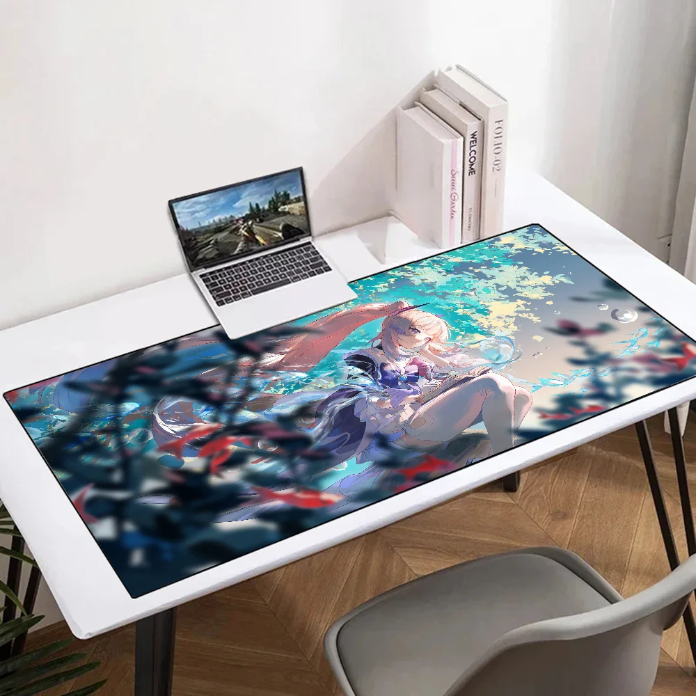 

Sangonomiya Kokomi Genshin Mousepad Mouse Mat Desk Mat With Pad Gaming Accessories Prime Gaming XXL Keyboard Pad Padding Mat