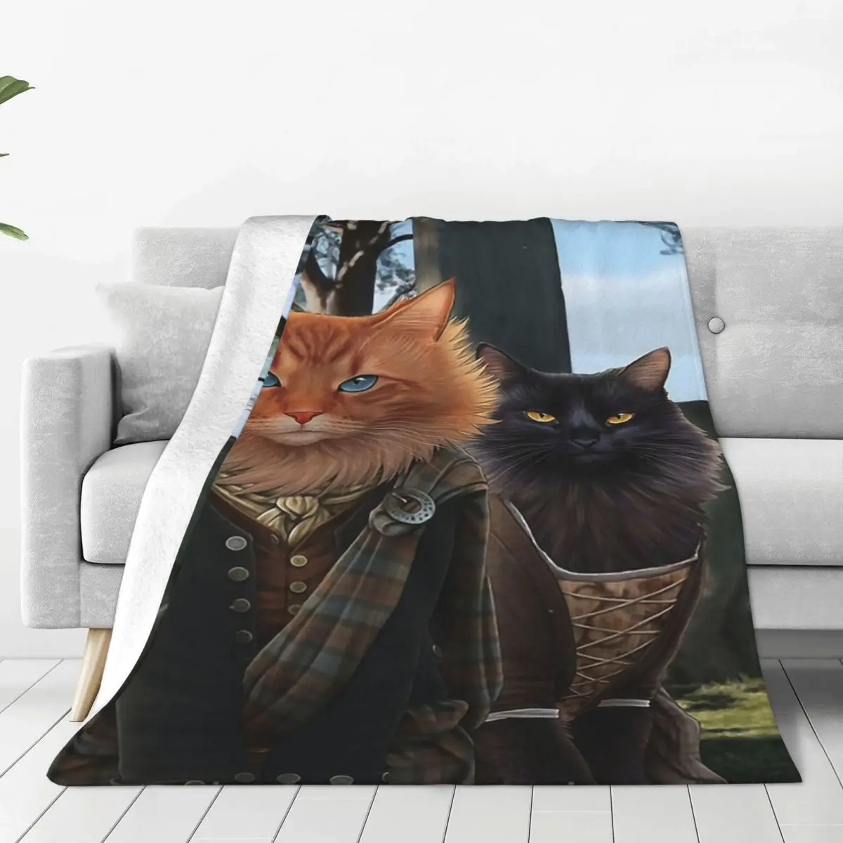 Meowtlander Blankets Fleece Multi-function Sofa Throw Blankets For Home Bedroom Outdoor Throws Bedspread Quilt