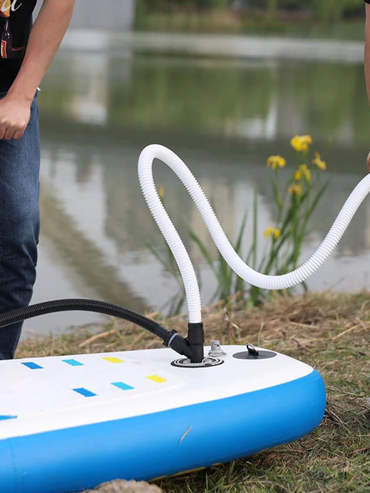 خرطوم محول مضخة محول صمام الهواء القابل للنفخ لقوارب التجديف وقوارب الكاياك #3