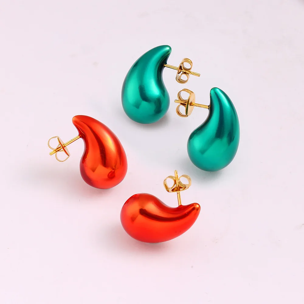 

Аксессуары для самостоятельного изготовления: серьги-капли из нержавеющей стали, европейские и американские модные трендовые серьги-гвоздики, универсальные для повседневной носки.