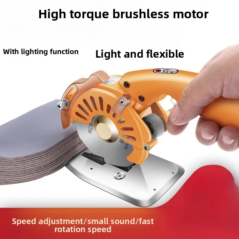Servo 100 Type Direct Drive Electric Round Knife Cutting Machine, Cloth Cutting Machine Direct Drive Cutting