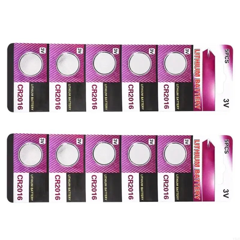 Y4UE CR2016 Bateria moedas lítio 3V Performances confiáveis ​​para gadgets eletrônicos