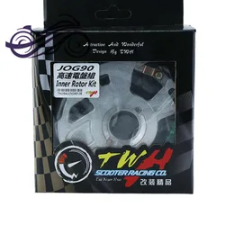 Suitable for Yamaha JOG50/90 lightweight 8-coil racing generator tuning upgrade stator coil magnetic rotor ignition Taiwan TWH