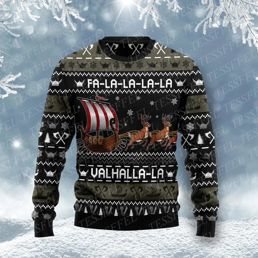 Halloween Christmas Cosplay Cat Santa Claus Anime Cartoon Vintage Winter Ugly Sweater 3DPrint Harajuku Pullover Sweatshirts X8