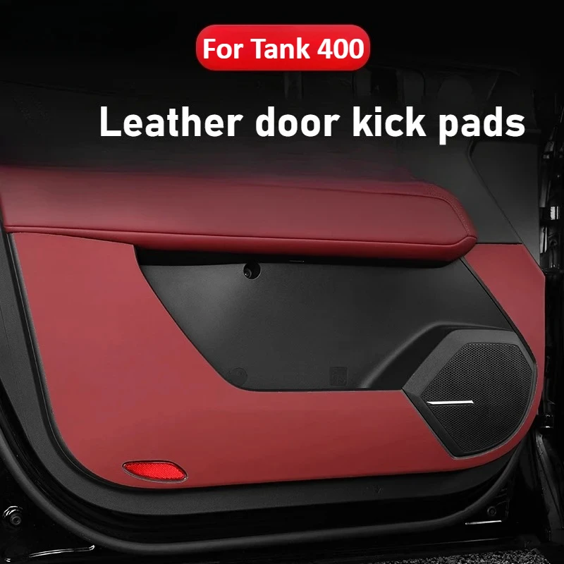 

For Tank 400Hi4-T leather door scratch resistant abrasion resistant waterproof kick pad modified interior accessories