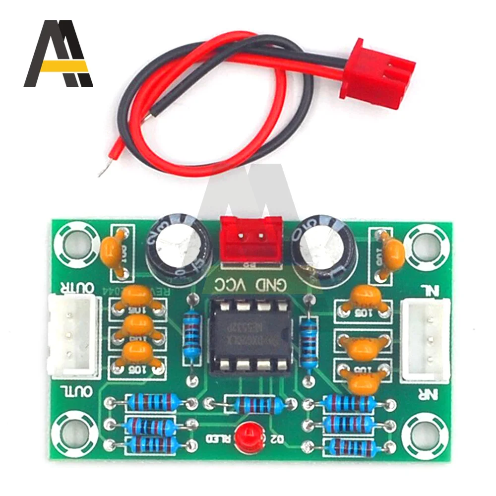 LM1875 Power Amplifier Board 30W DC 12-32V XH-A902 Op-amp Voltage Power Amplifier Front Board NE5532 5 times wide tone board