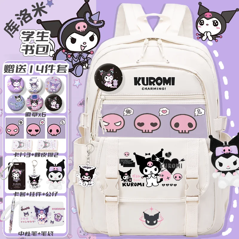 

Kulomi Children's School Bag, New Model 2025, Sanrio Anime Cartoon Teenager's Backpack, Back to School