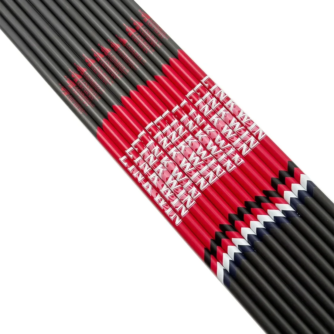 12pçs linkboy tiro com arco id4.2mm coluna 500 600 700 800 900 setas retidão +/-0.001 pontas de seta arco caça