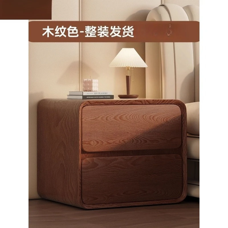 

Walnut solid wood bedside table light luxury 2025 new home bedroom bedside storage bedside table