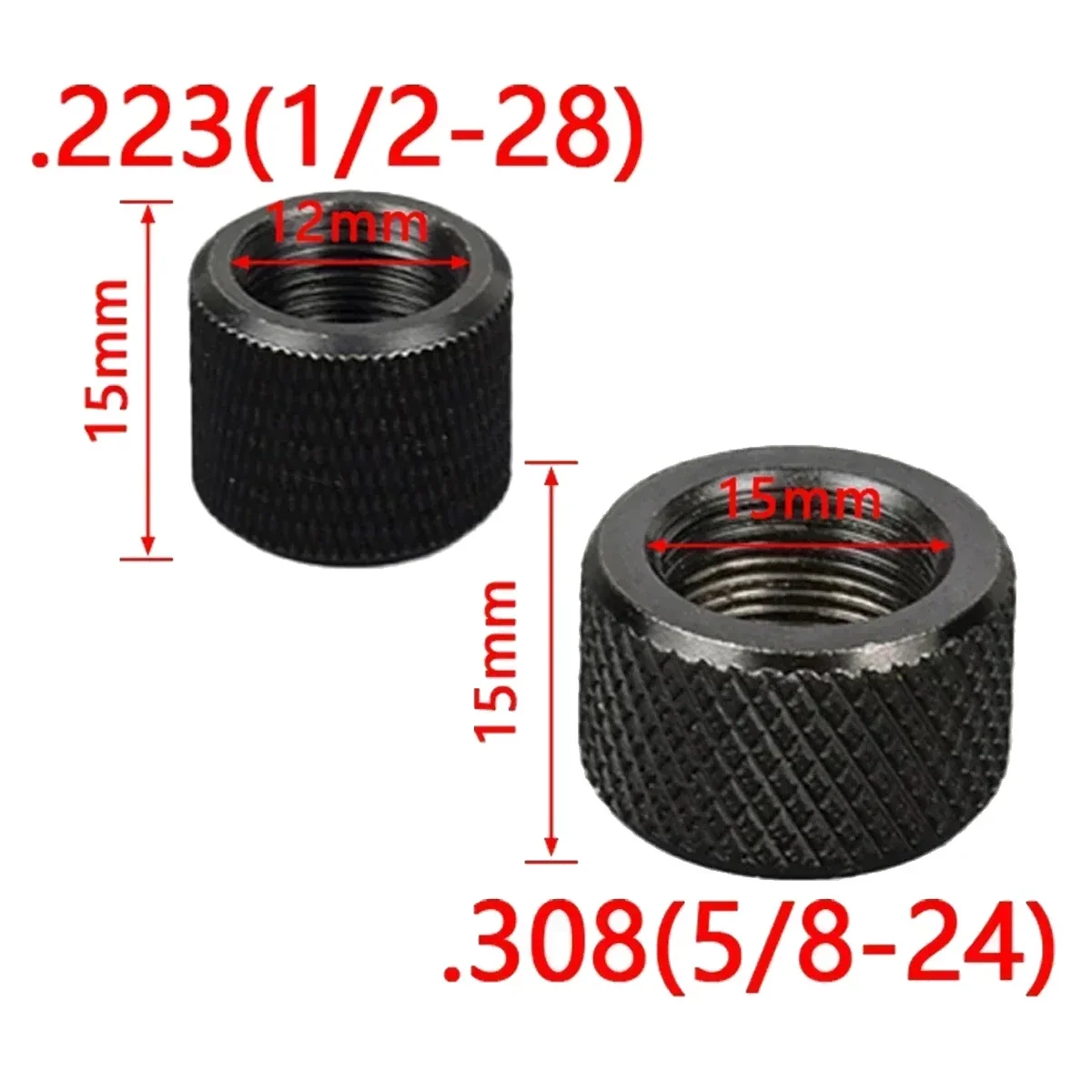 التكتيكية نهاية كمامة الفرامل محول ل 1/2x28 5/8x24 المكسرات مسامير ل.223.308 بندقية روجر 10/22 ملحقات المسدس الصيد #3