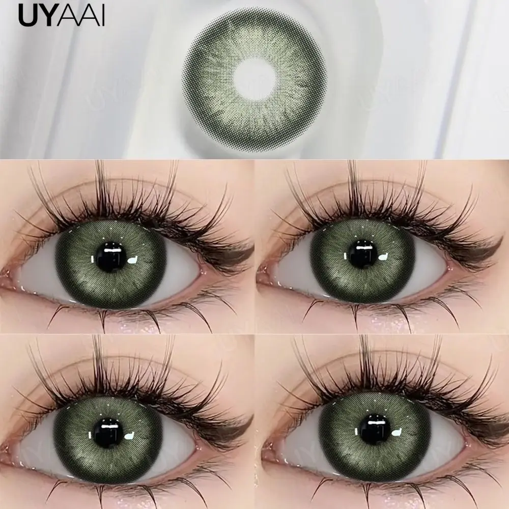 UYAAI NEUE Farbige Kontaktlinsen Beauty Blue Colorcon PATTAYA Serie Natürliche Braune Linsen Kosmetische Colorcon Beauty Soft Green Pupillenlinsen – Detail 18