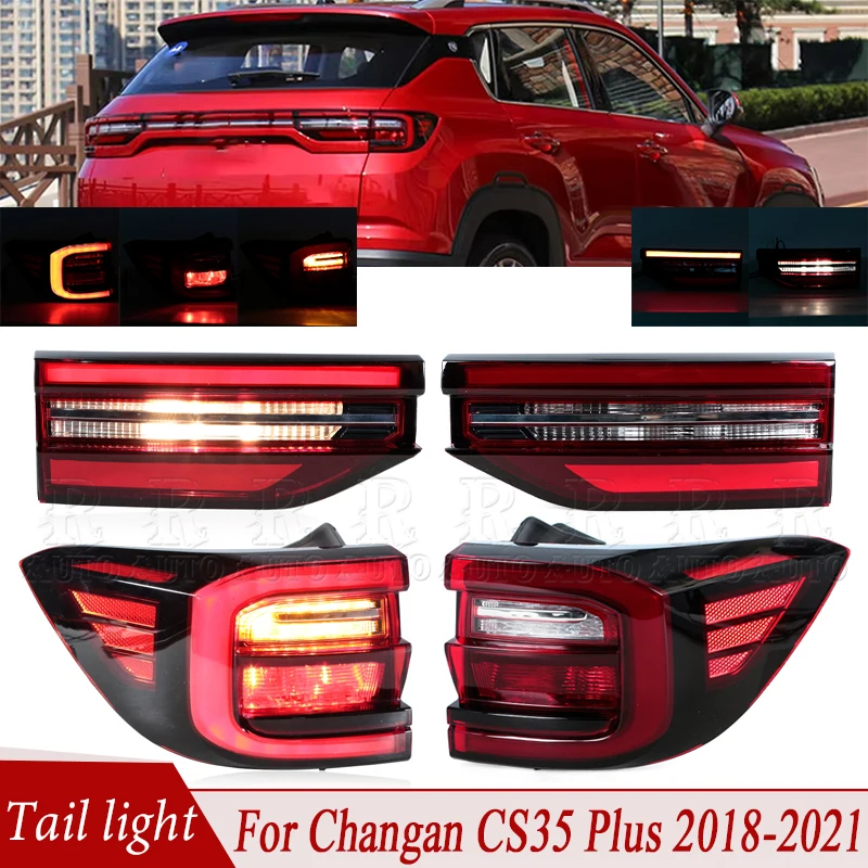 

For Changan CS35 Plus 2018 2019 2020 2021 Tail Light Assembly Rear Brake Light Stop Lamp Tail Lamp Assembly Turn Signal Light