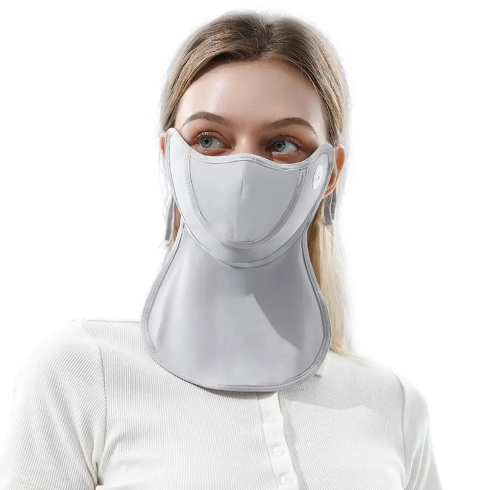 Anti-UV Sunscreen Face Mask Scarf Breathable Thin Half Face Cover Summer Ice Silk Face Cover Mask Cycling Bike Motorcycle