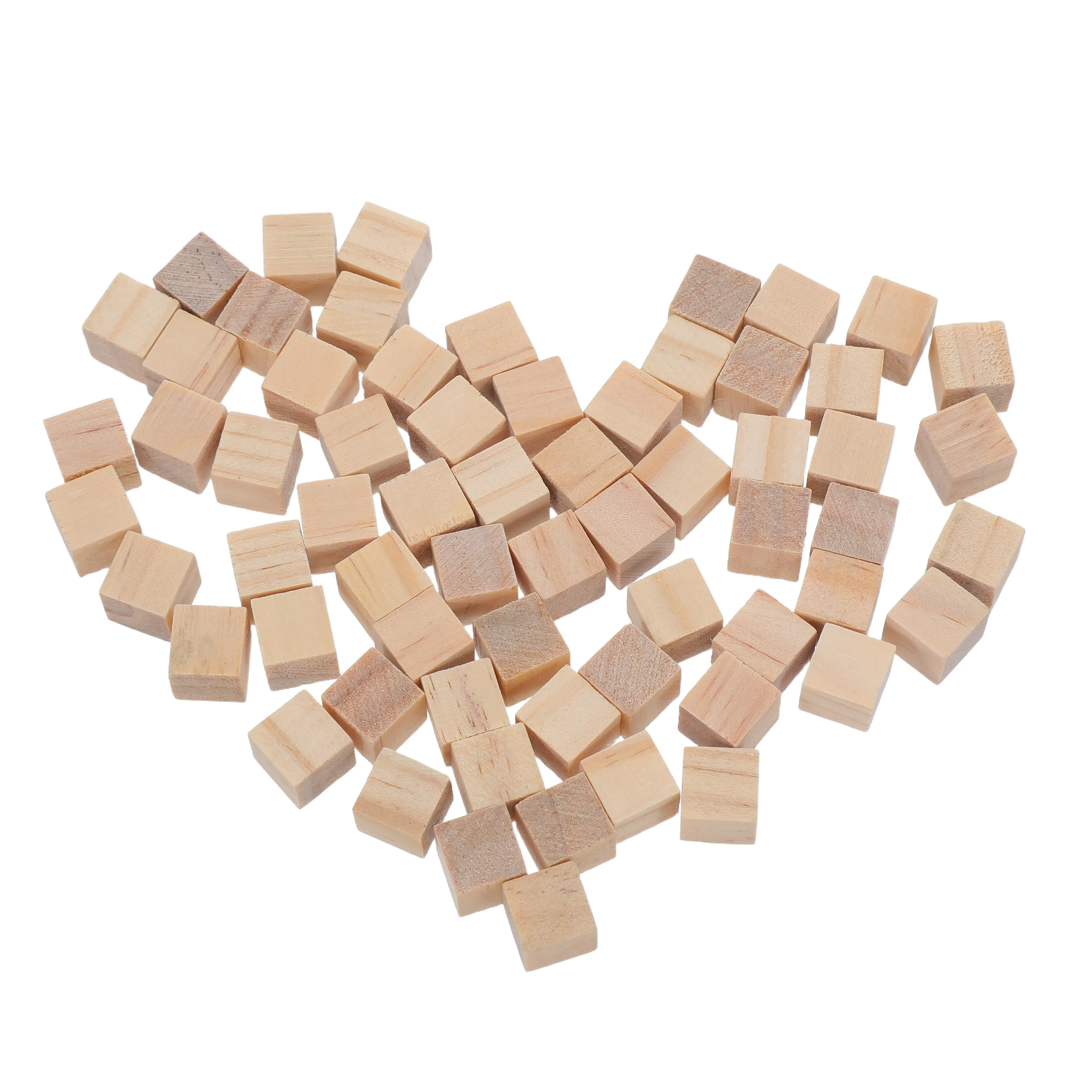 240 قطعة من مكعبات الخشب الطبيعي للأطفال مقاس 1×1 سم، مكعبات غير مكتملة للرسم والحرف اليدوية والتكديس في فصول ما قبل المدرسة