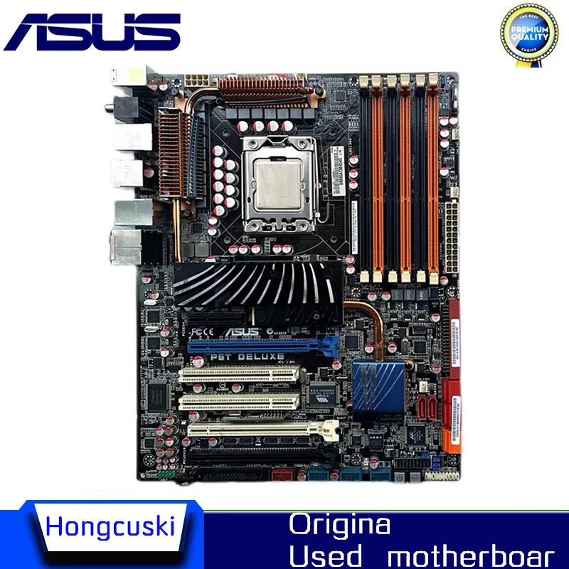 

Для ASUS P6T Deluxe, использованная оригинальная материнская плата с разъемом LGA 1366 DDR3 24G X58, настольная материнская плата