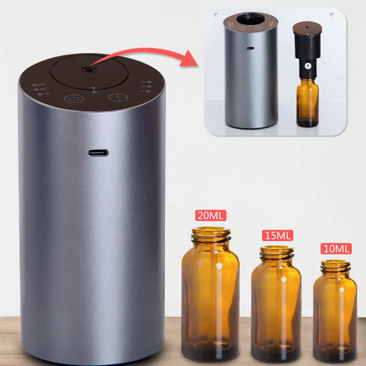 Ätherisches Öl Diffusor Auto Lufter frischer Aroma wasserlos USB Auto Aroma therapie Verne bler wiederauf ladbar für Home Yoga b