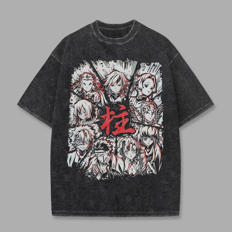 

Demon Slayer Hashiras Red Theme T-shirt