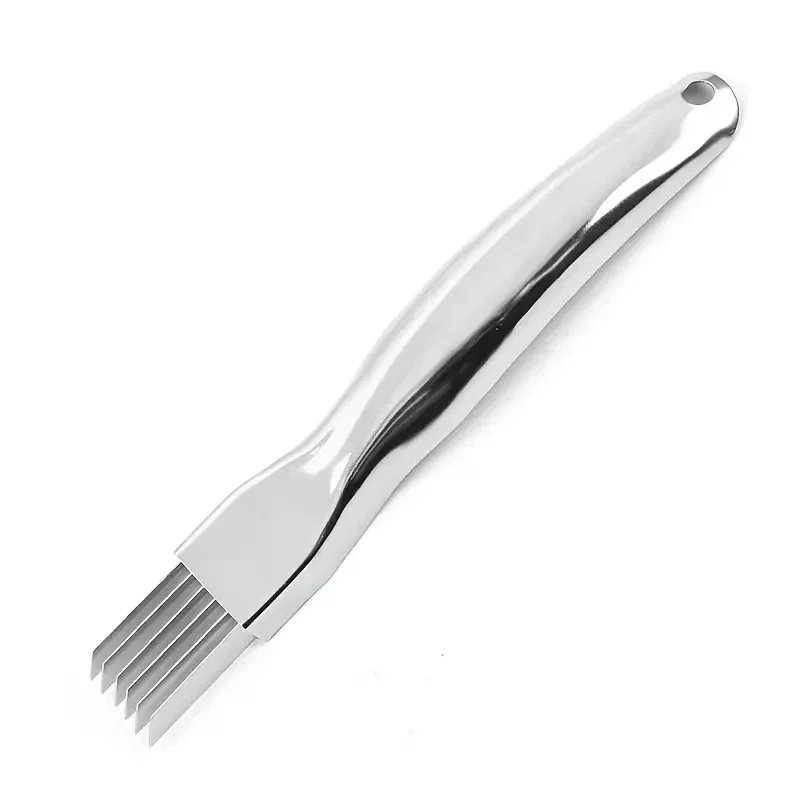 Cuchillo afilado para cebolla verde de acero inoxidable 304, adecuado para restaurantes, supermercados y camiones de comida, rebanadas y cortar verduras con facilidad