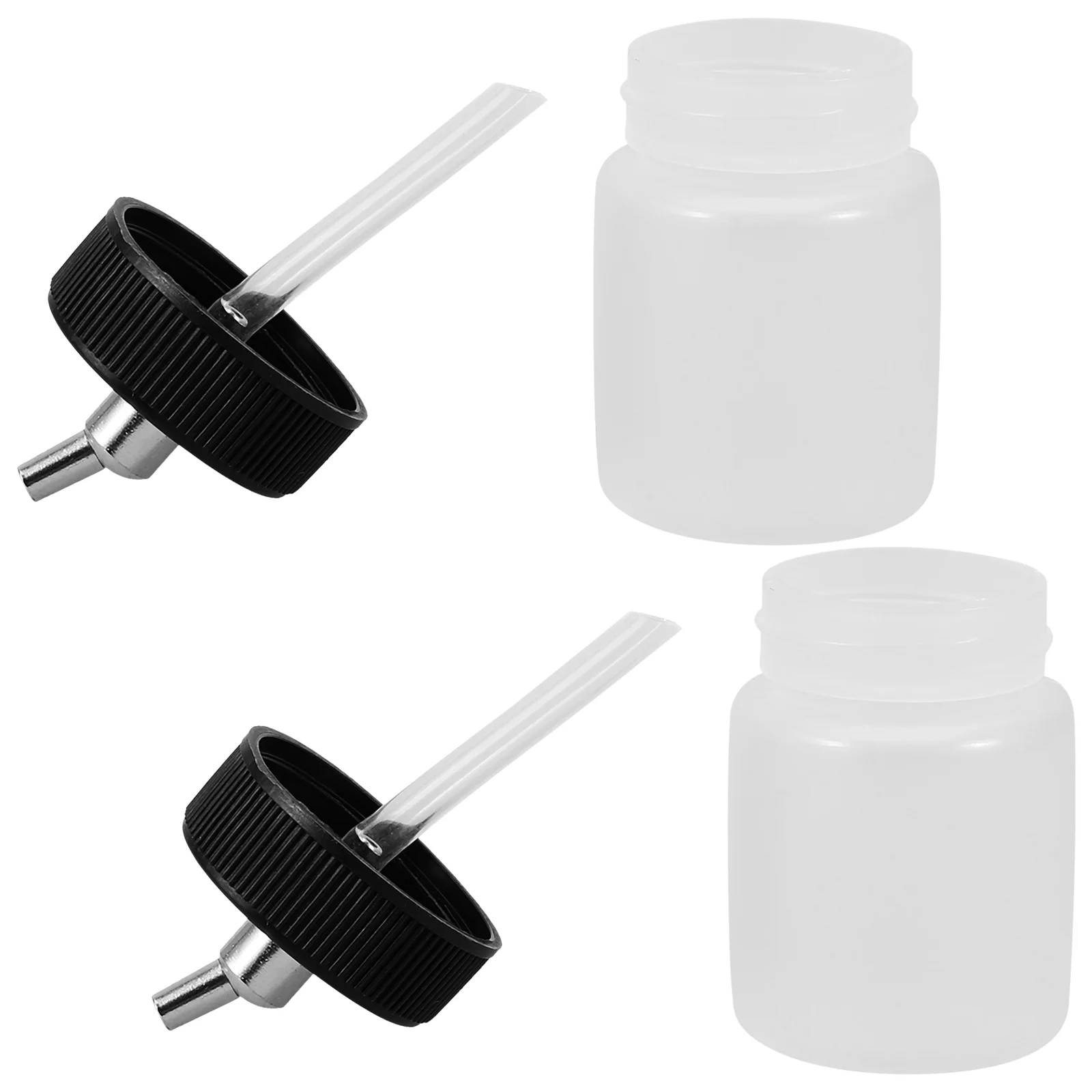 Botellas de pintura para aerógrafo, accesorio de plástico, contenedor de pigmento reutilizable, taza tipo dividido, recargable para tazas de