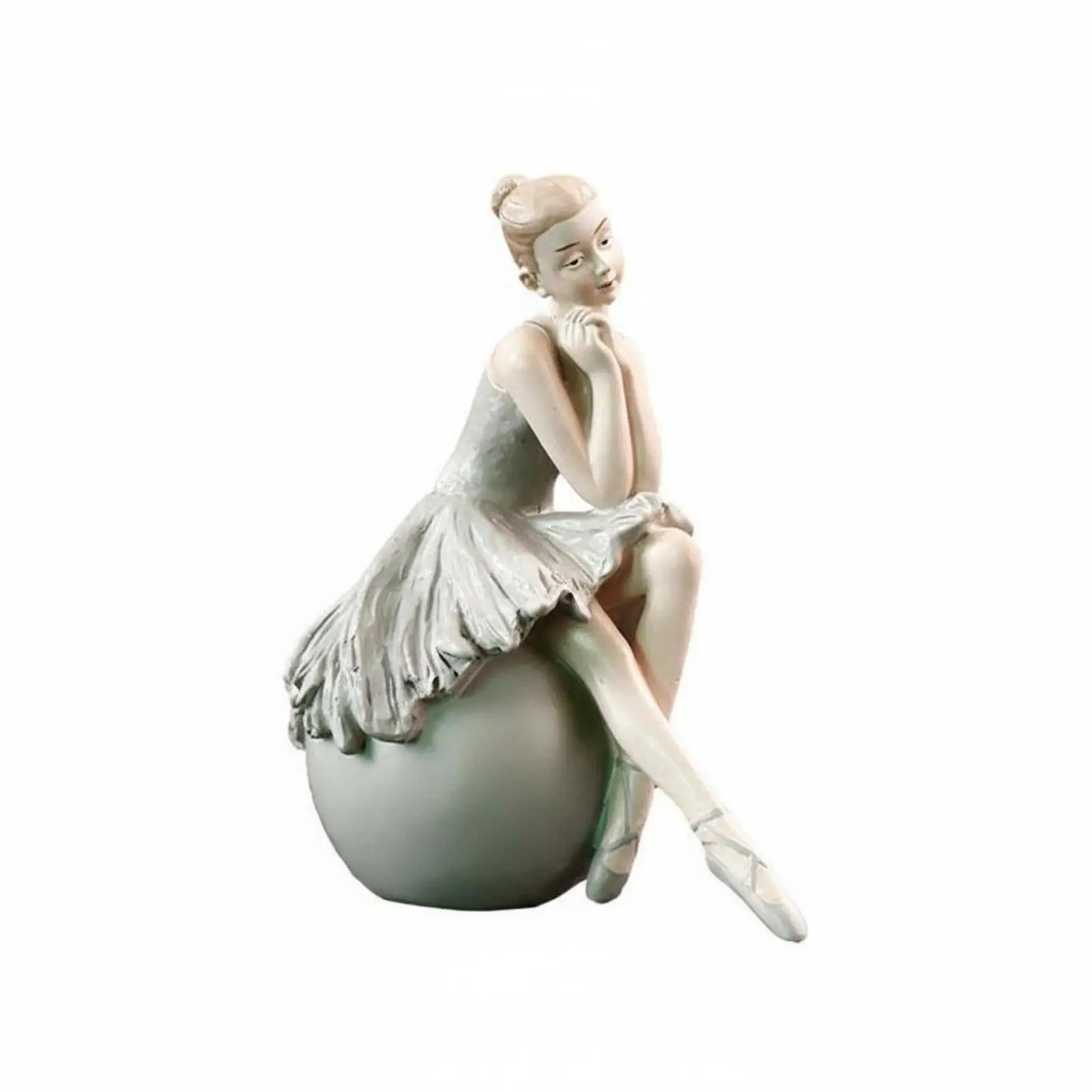Ballet Dancer Figurine Artistic Style Ballet Girl Sculpture Elegant Design Ballerina Statue for Dancers, Girls, Living Room,