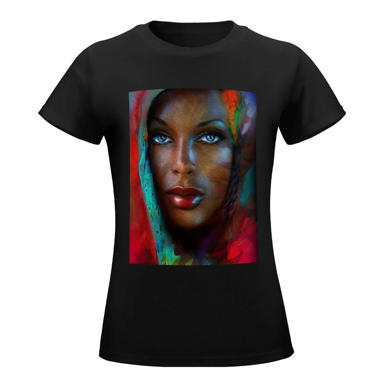 AFRICAN QUEEN T-Shirt summer top animal print shirt for girls white t shirts for Women