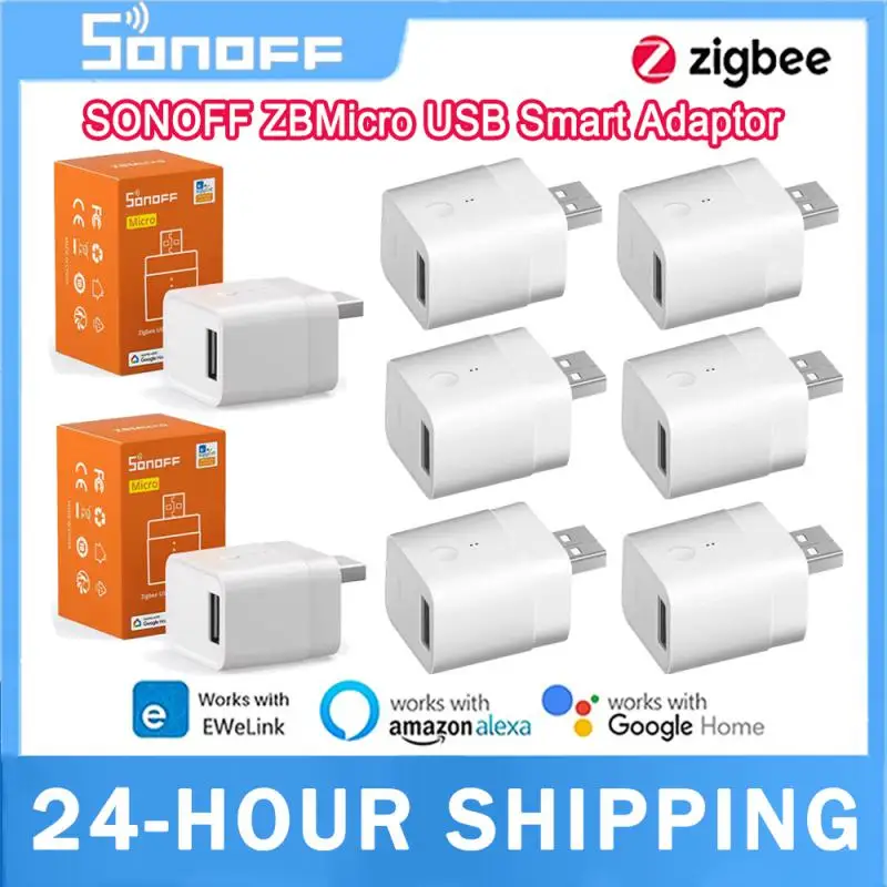 SONOFF Zigbee ZBMicro 5V Wireless USB Smart Adaptor USB Power Adaptor Switch Works EWeLink APP Alexa Google Home For Smart Home