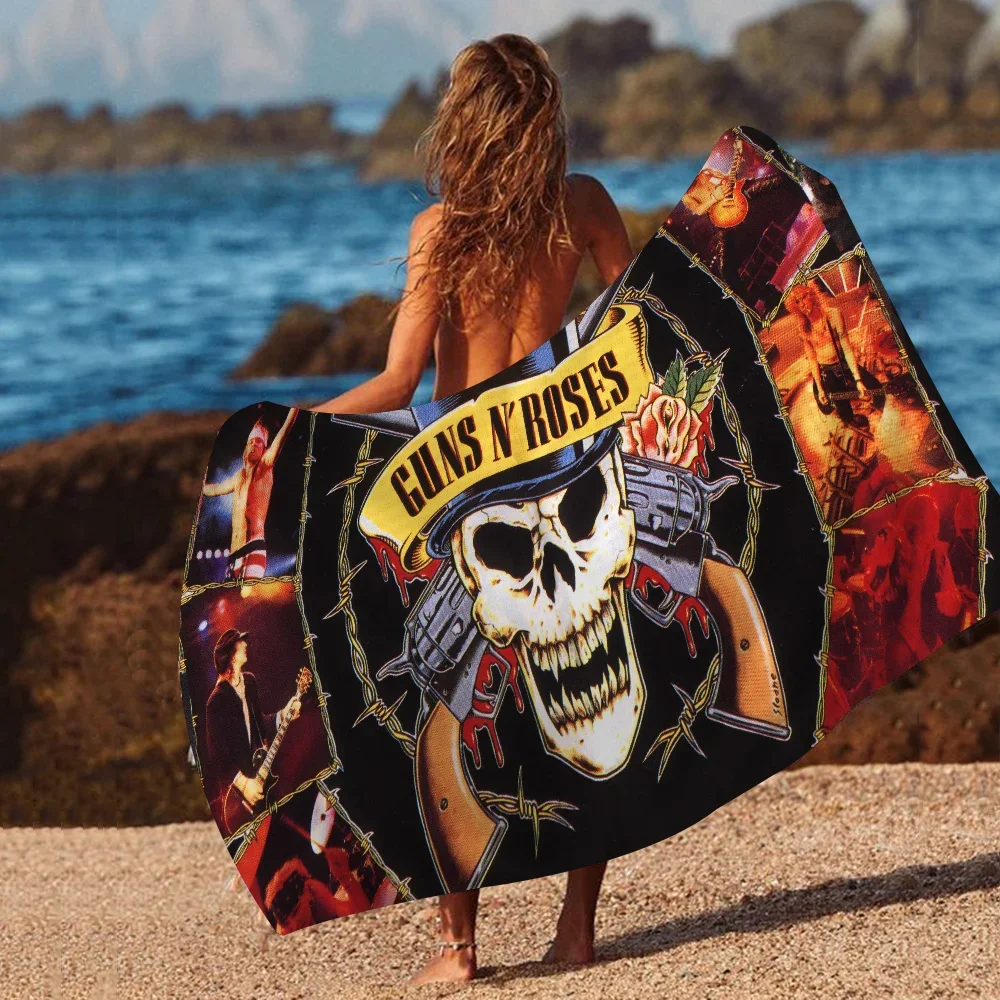 Rock Band Guns N Roses Towel Microfiber Beach Towel Absorbent Quick dry Soft Yoga Swimming Resort Mountain Climbing Towel