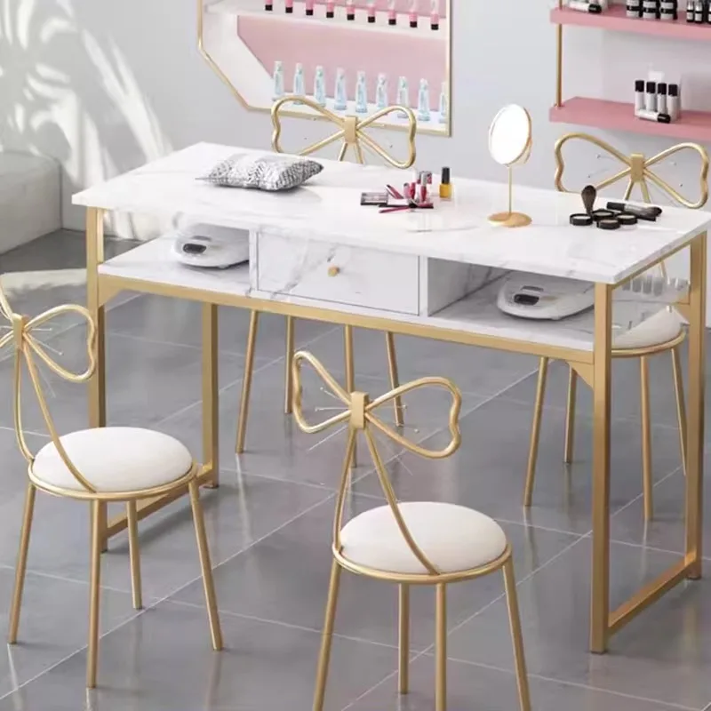 

Tavolo Unghie Professionale Professional Salon Nail Desk Makeup Drawer Aesthetic Manicure Table Mesa Manicura Beauty Furniture
