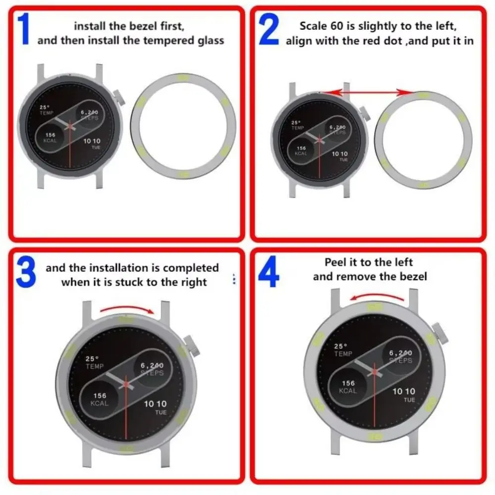 New Replacement Case Cover Ring Metal Frame Watch Bezel Accessories Shell Screen Protector for CMF Watch Pro2