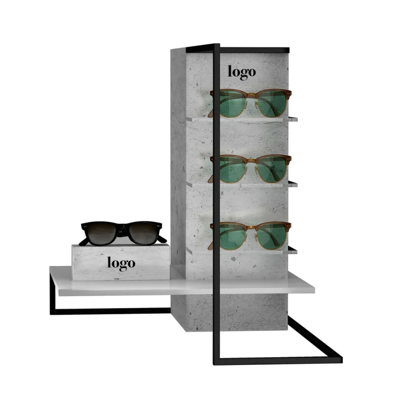 Custom. sunglasses eye care retail shop glasses rack design acrylic shelf glass stand display with holder panel