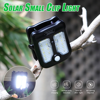 20 LED Solar Garden Outdoor Lights Clip Light Waterproof Motion Sensor Camping Lamp Rechargeable for Landscape Wall Decoration
