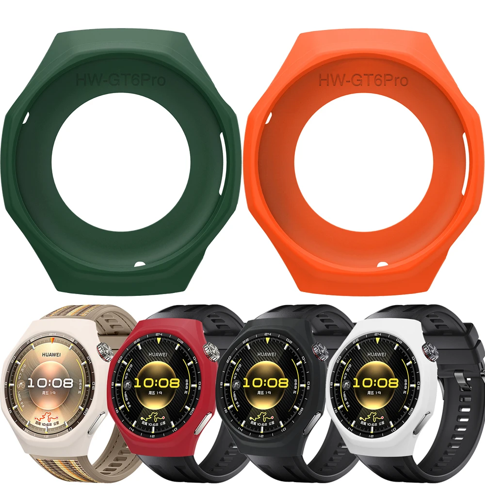 Silicone Protective Case For Huawei Watch GT 5 GT5 Pro 46mm Cover Shell Replacement Shockproof Clear For Huawei GT6 Pro Cases